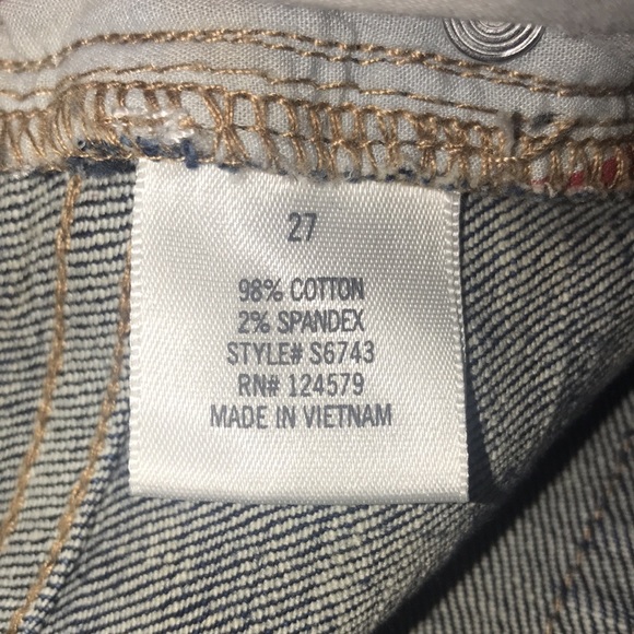 Harper distressed flag denim shorts. - Picture 4 of 4